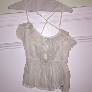 White Hollister tank top. Size Small